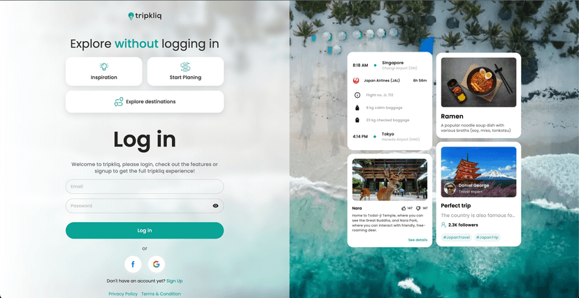 Tripkliq Screenshot